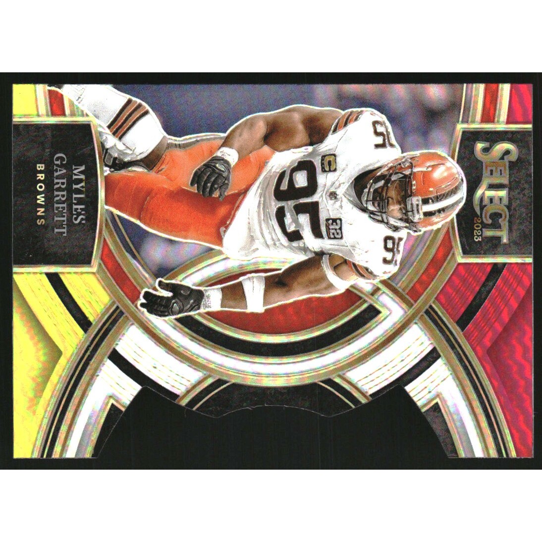 2023 Select Prizm Red and Yellow Die Cut #152 Myles Garrett