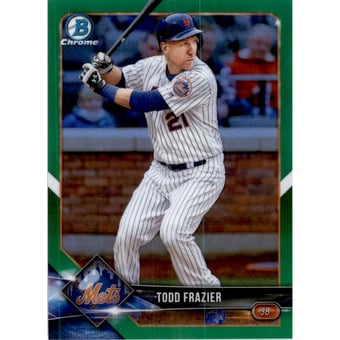 2018 Bowman Chrome Green Refractors #78 Todd Frazier