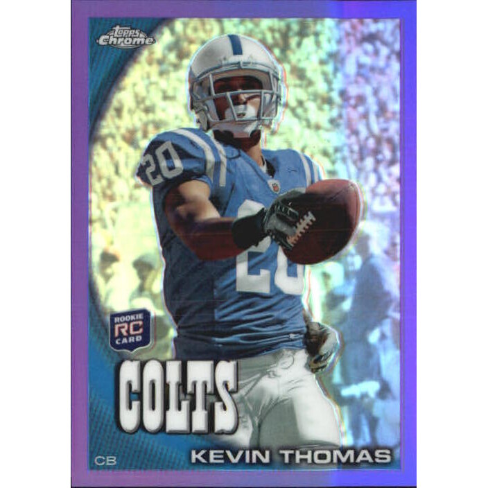2010 Topps Chrome Purple Refractors #C199 Kevin Thomas 2010 Topps Chrome Purple Refractors #C199 Kevin Thomas