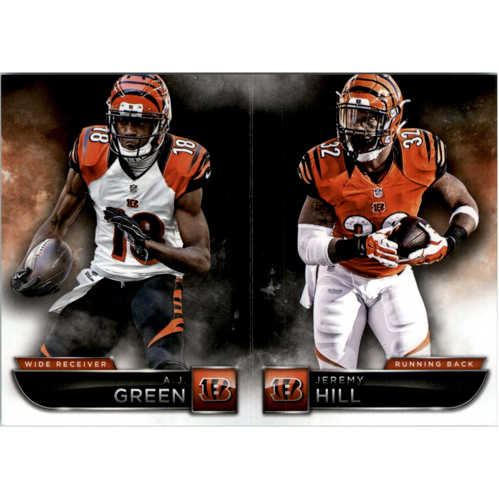 2015 Panini Playbook Platinum #25 A.J. Green/Jeremy Hill