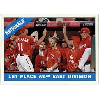 2015 Topps Heritage Gum Stained Back #194 Washington Nationals