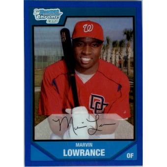 2007 Bowman Chrome Prospects Blue Refractors #BC31 Marvin Lowrance