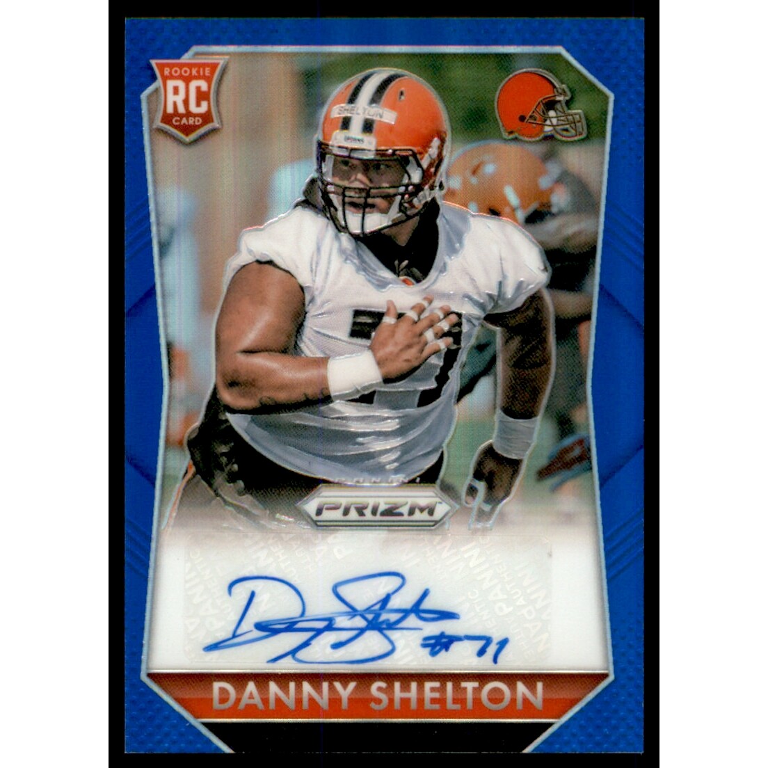2015 Panini Prizm Rookie Autographs Prizms Blue #RSDS Danny Shelton/125