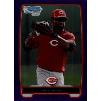 2012 Bowman Chrome Prospects Purple Refractors #BCP208 Theo Bowe