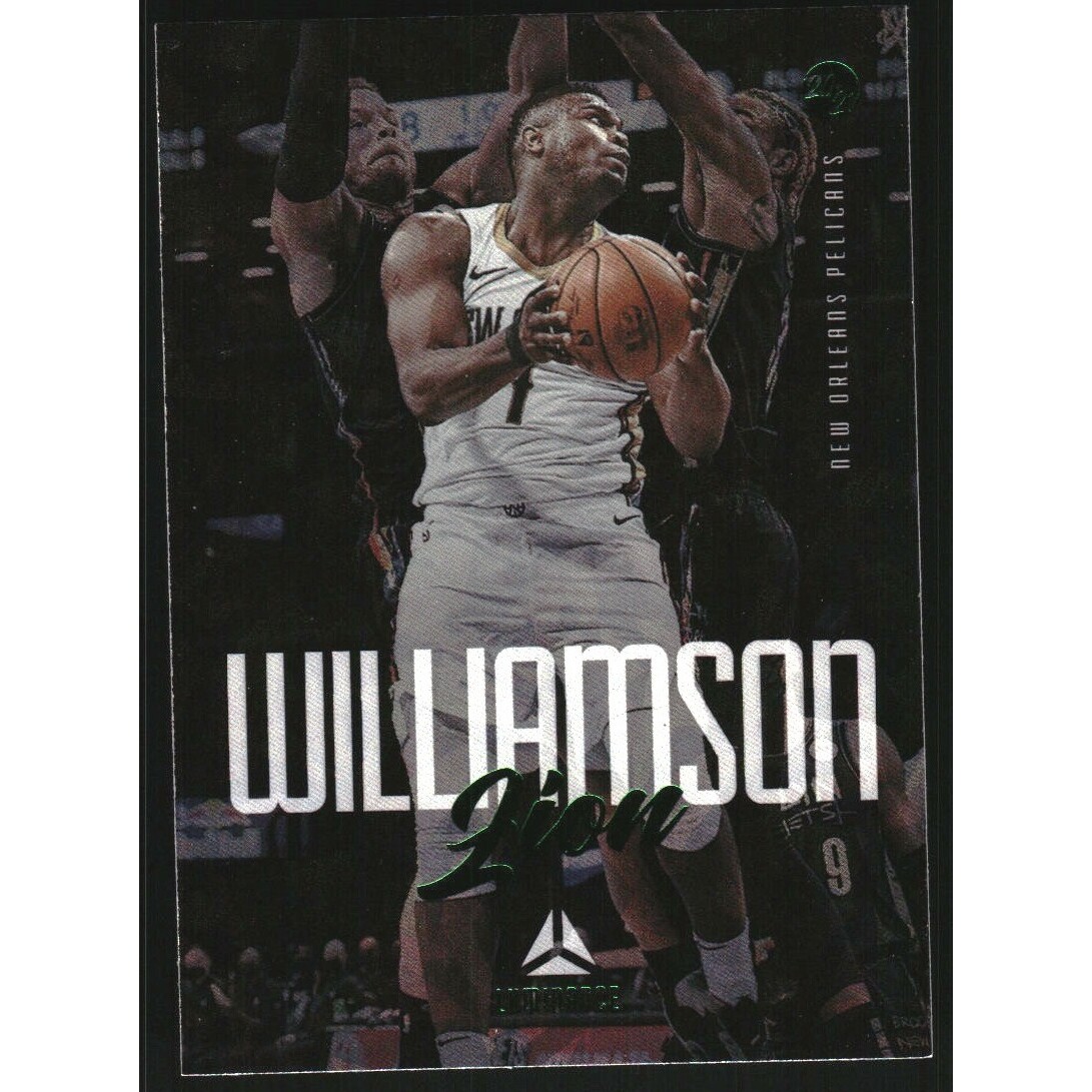 2020-21 Panini Chronicles Green Ice #144 Zion Williamson/Luminance