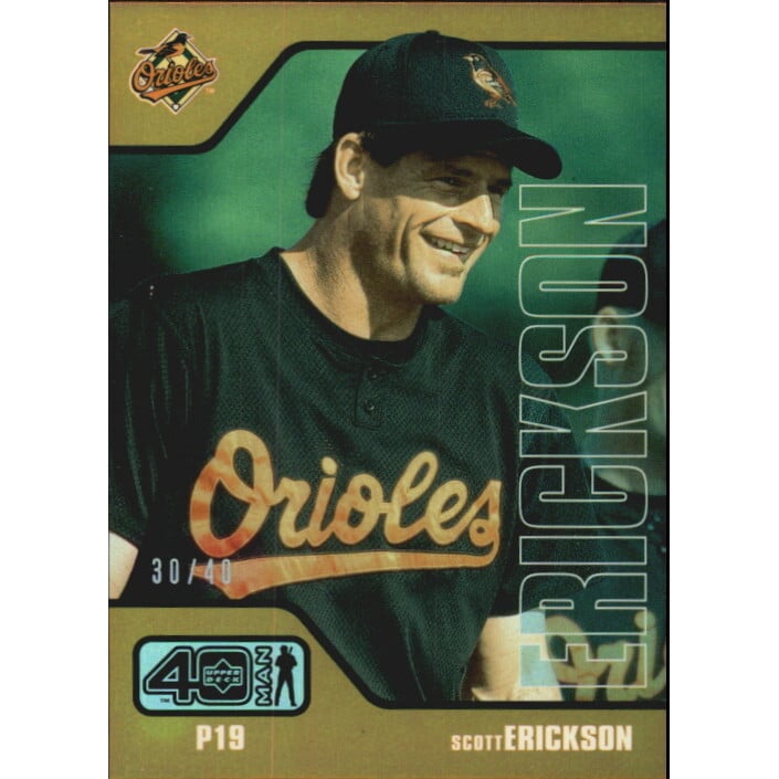 2002 Upper Deck 40-Man Electric Rainbow #217 Scott Erickson. rookie card picture