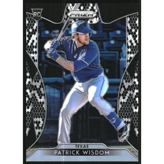 2019 Panini Prizm Prizms Snake Skin #72 Patrick Wisdom