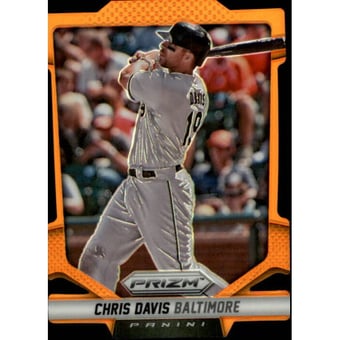 2014 Panini Prizm Prizms Orange Die Cut #117 Chris Davis