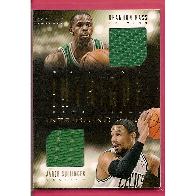 2013-14 Panini Intrigue Intriguing Pairs Jerseys #29 Brandon Bass/Jared Sullinger/199