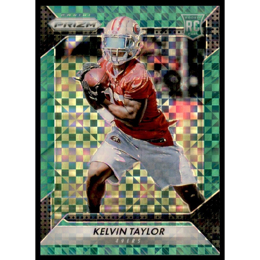 2016 Panini Prizm Prizms Green Power #249 Kelvin Taylor. rookie card picture