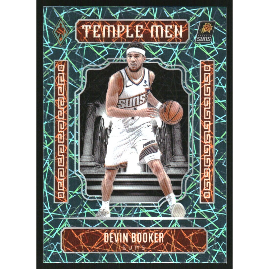 2023-24 Panini Phoenix Temple Men Phoenix Teal Lazer #17 Devin Booker