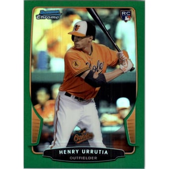 2013 Bowman Chrome Draft Green Refractors #8 Henry Urrutia