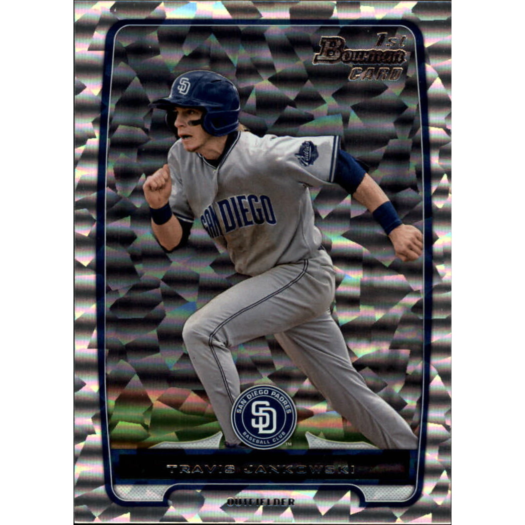 2012 Bowman Draft Draft Picks Silver Ice #BDPP24 Travis Jankowski. rookie card picture