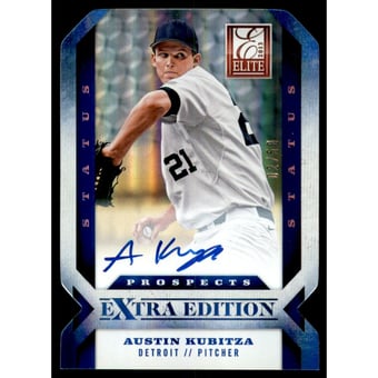 2013 Elite Extra Edition Signature Status Blue #177 Austin Kubitza