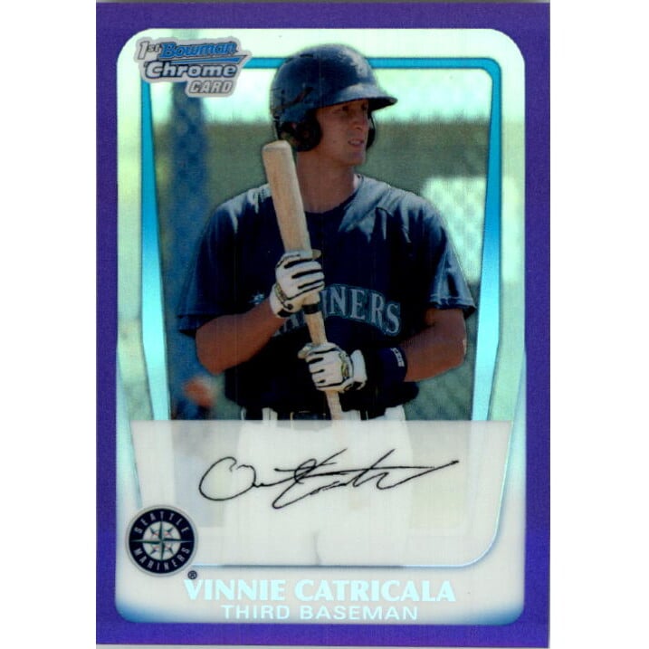 2011 Bowman Chrome Prospects Purple Refractors #BCP23 Vinnie Catricala. rookie card picture