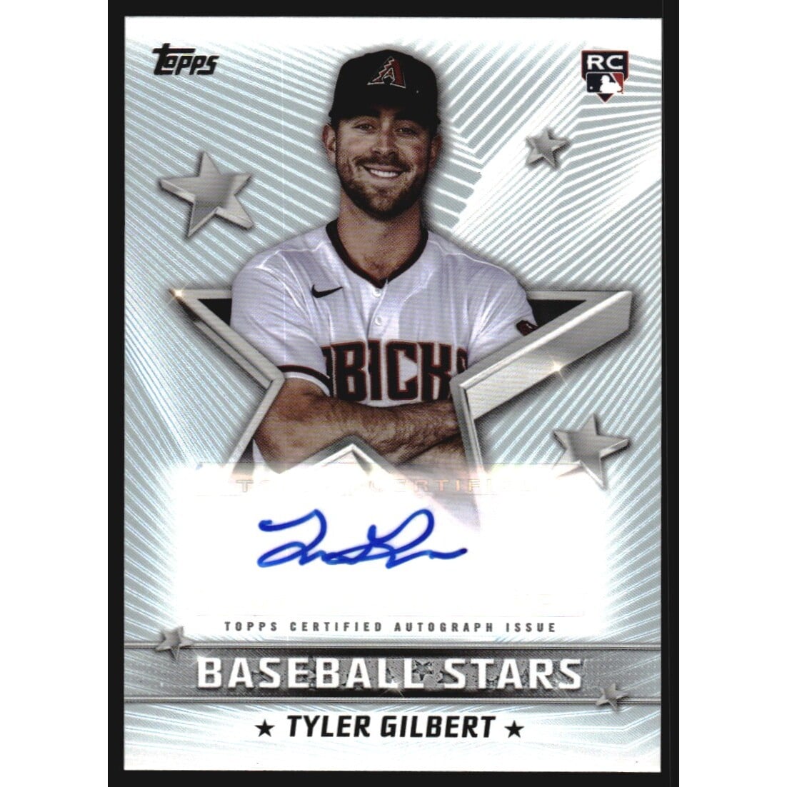 2022 Topps Baseball Stars Autographs #BSATG Tyler Gilbert. rookie card picture