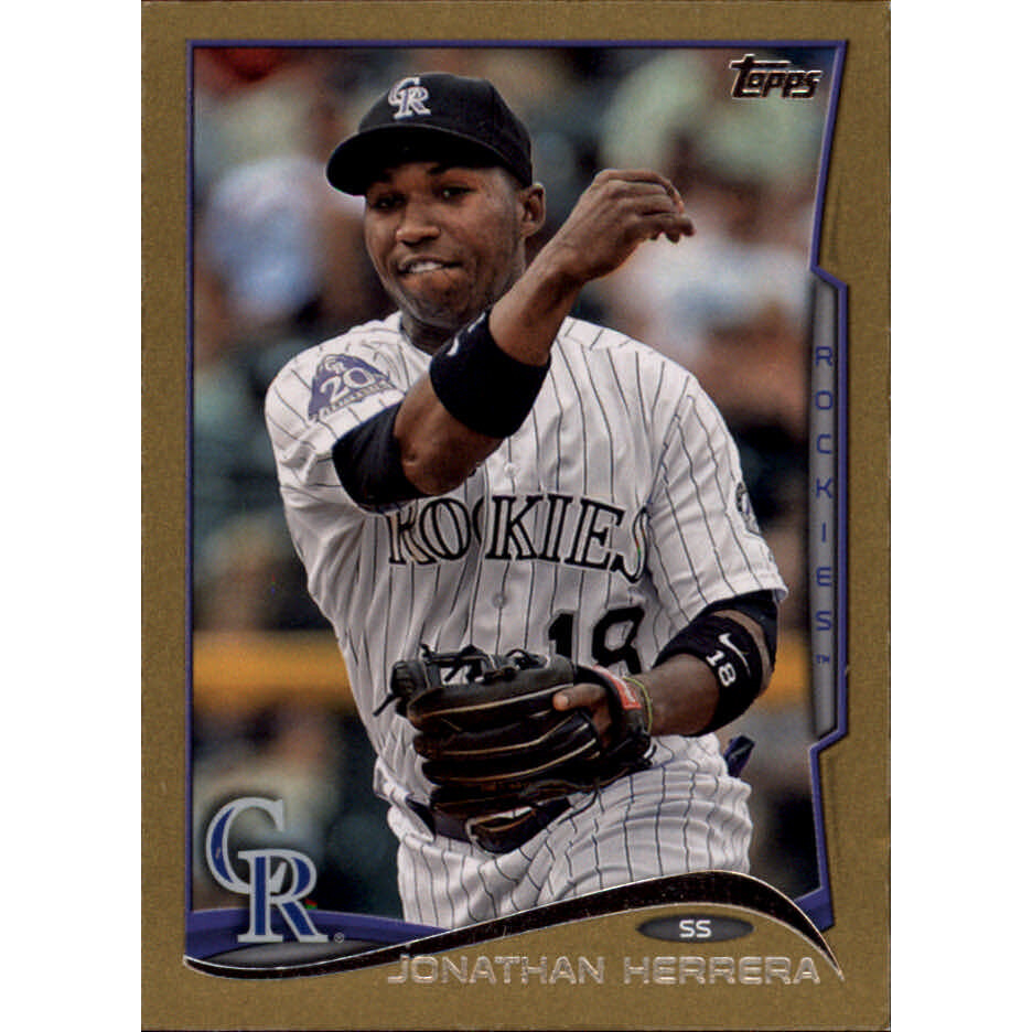 2014 Topps Mini Gold #152 Jonathan Herrera. rookie card picture