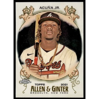 2021 Topps Allen and Ginter Chrome #72 Ronald Acuna Jr.