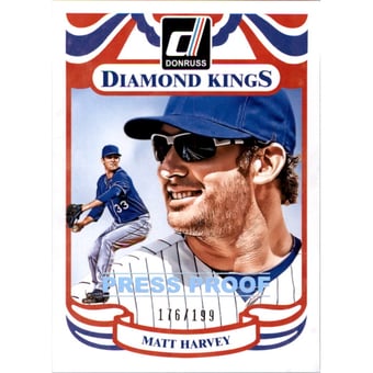 2014 Donruss Press Proofs Silver #218 Matt Harvey DK