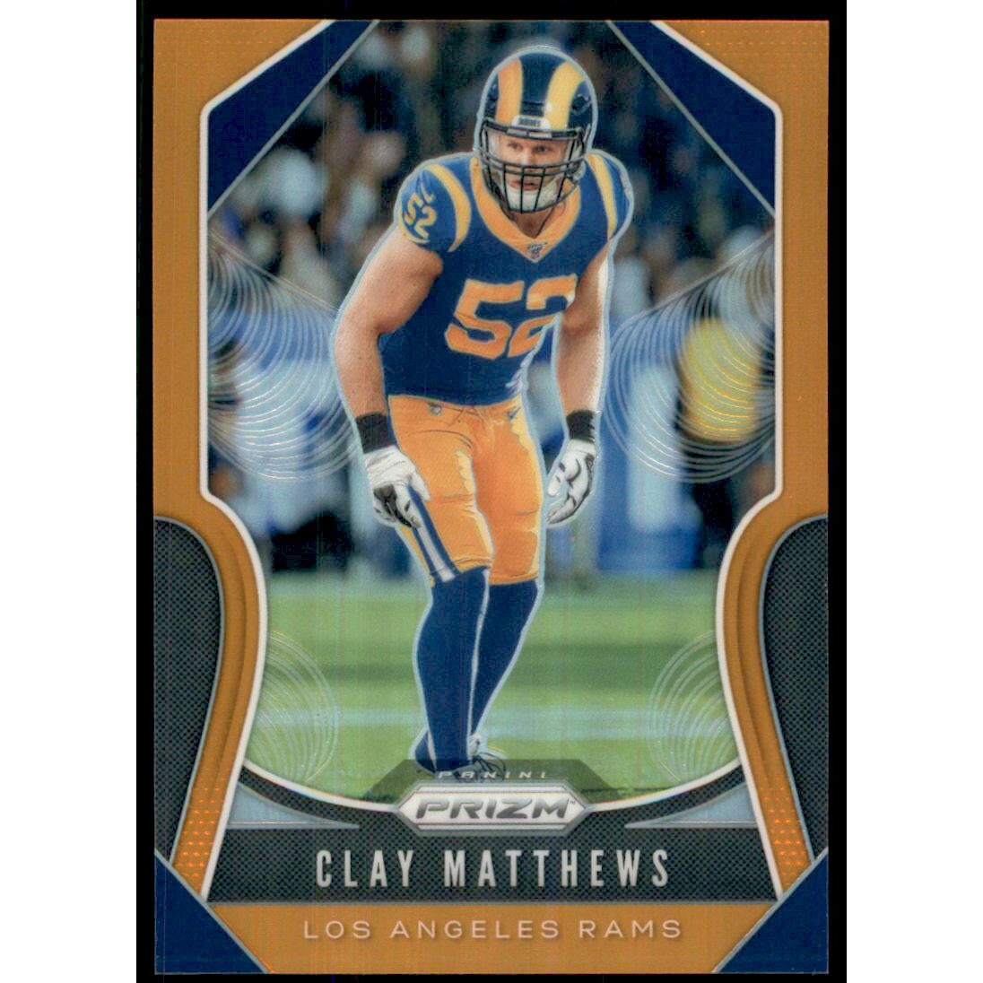 2019 Panini Prizm Prizms Orange #245 Clay Matthews