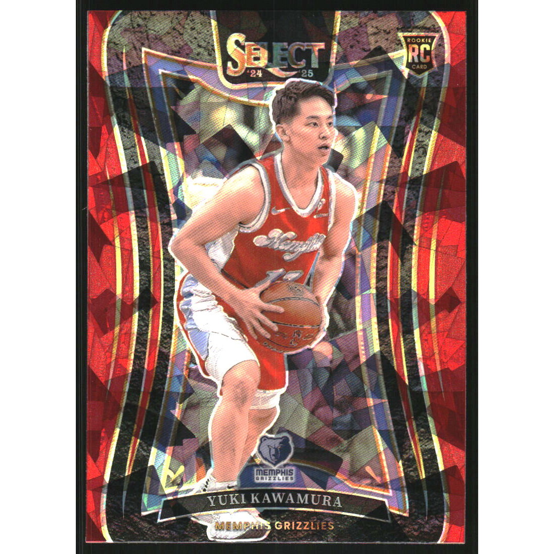 2024-25 Select Red Cracked Ice Prizms #395 Yuki Kawamura