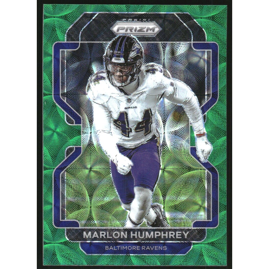 2021 Panini Prizm Prizms Green Scope #288 Marlon Humphrey