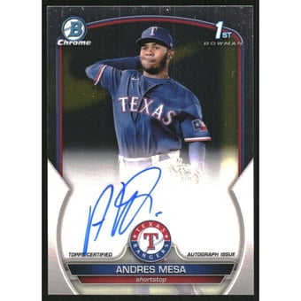 2023 Bowman Chrome Prospect Autographs #CPAAM Andres Mesa