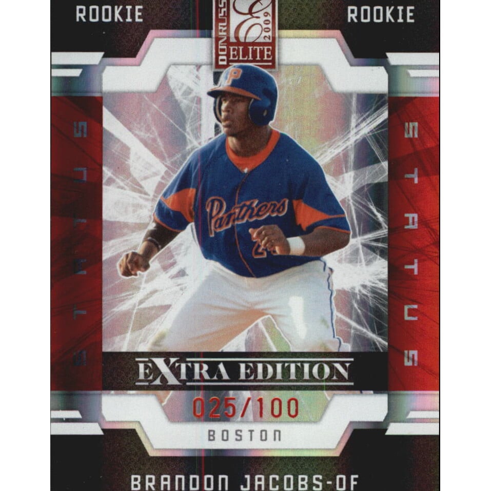 2009 Donruss Elite Extra Edition Status #111 Brandon Jacobs. rookie card picture
