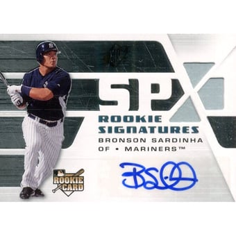 2008 SPx Silver #127 Bronson Sardinha AU