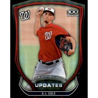 2015 Bowman Chrome Bowman Scouts Update Die Cut #BSUAC A.J. Cole
