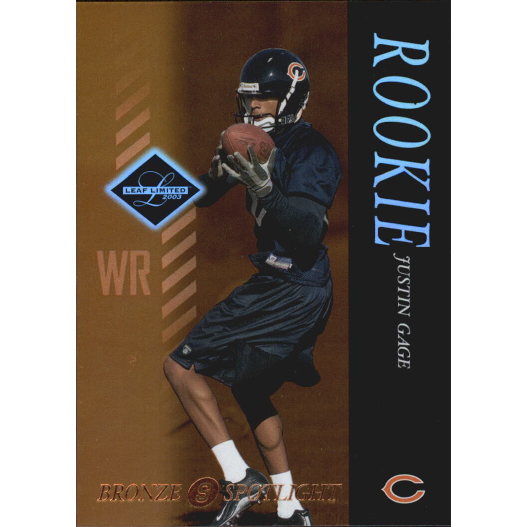 2003 Leaf Limited Bronze Spotlight #104 Justin Gage