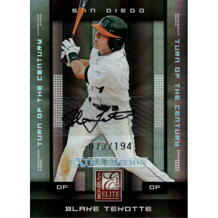 2008 Donruss Elite Extra Edition Signature Turn of the Century #8 Blake Tekotte/194. rookie card picture