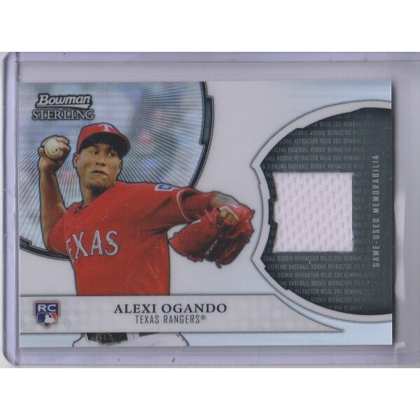 2011 Bowman Sterling Rookie Relics #AO Alexi Ogando. rookie card picture