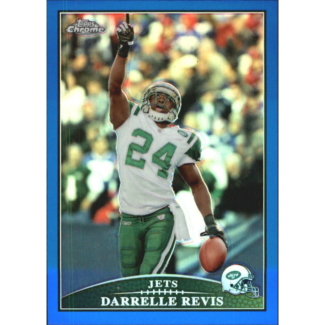 2009 Topps Chrome Blue Refractors #TC47 Darrelle Revis. rookie card picture