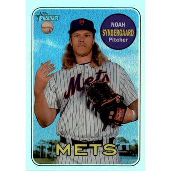 2018 Topps Heritage Chrome Refractors #THC90 Noah Syndergaard