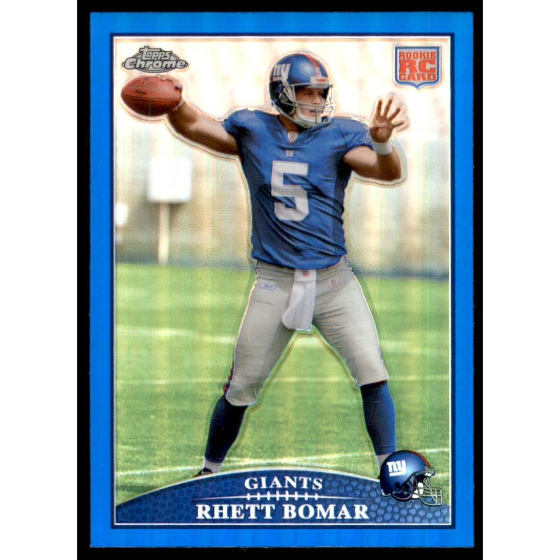 2009 Topps Chrome Blue Refractors #TC203 Rhett Bomar. rookie card picture