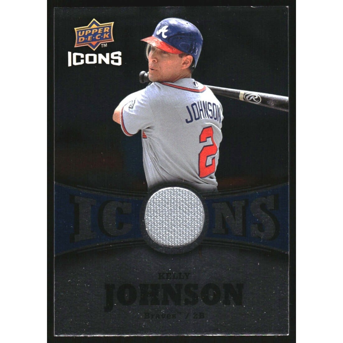 2009 Upper Deck Icons Icons Jerseys #KJ Kelly Johnson. rookie card picture