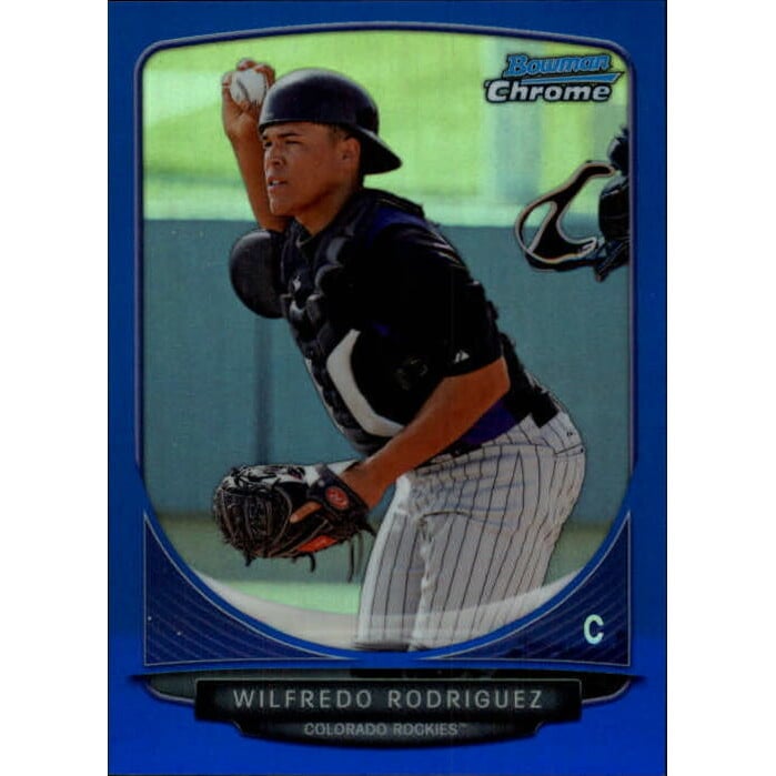2013 Bowman Chrome Prospects Blue Refractors #BCP58 Wilfredo Rodriguez. rookie card picture