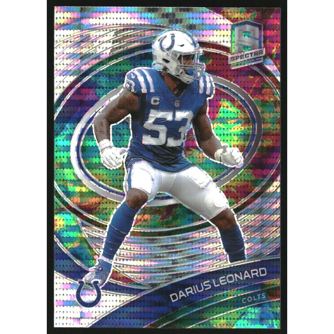 2021 Panini Spectra Celestial #38 Darius Leonard. rookie card picture