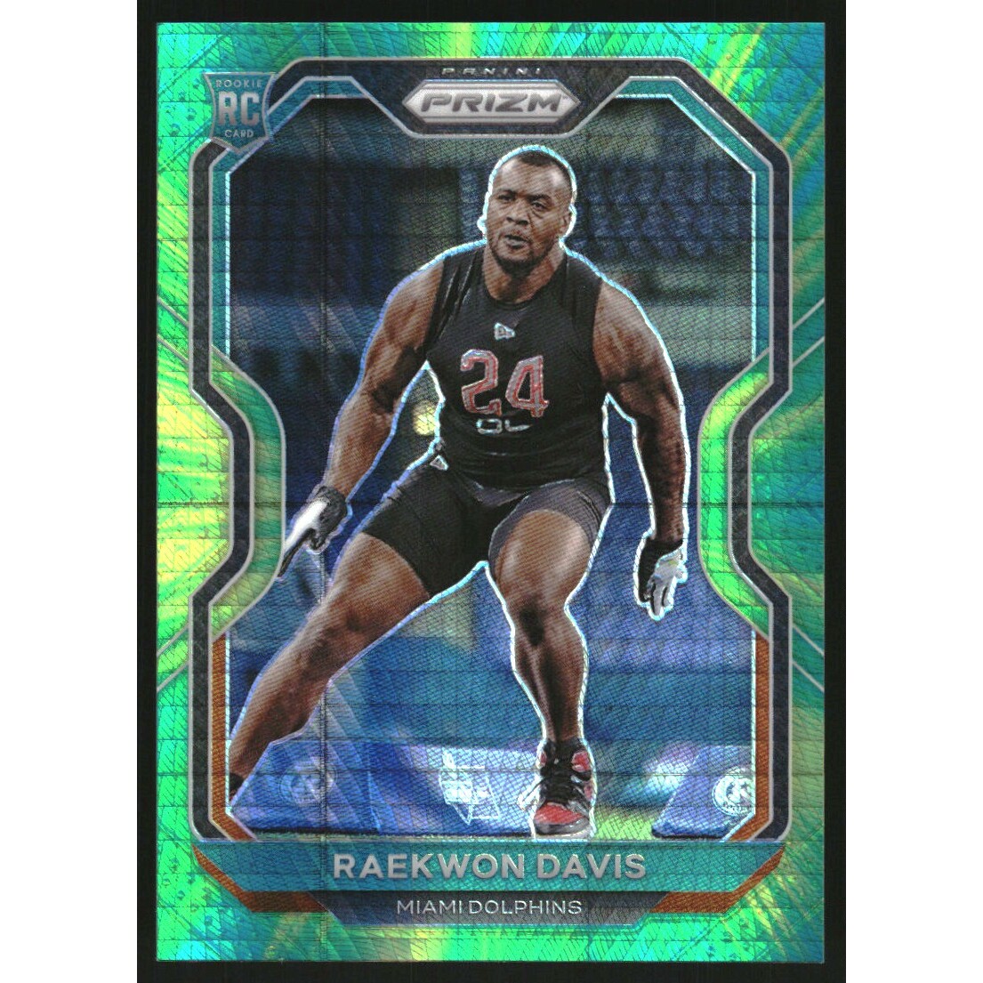 2020 Panini Prizm Prizms Hyper #341 Raekwon Davis