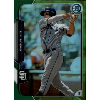 2015 Bowman Chrome Green Refractors #115 Wil Myers