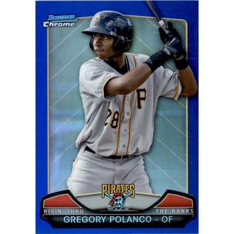 2013 Bowman Chrome Rising Through the Ranks Mini Blue Refractor #GP Gregory Polanco