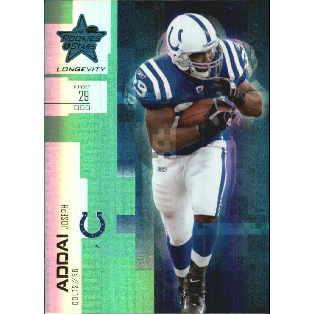 2007 Leaf Rookies and Stars Longevity Emerald #81 Joseph Addai