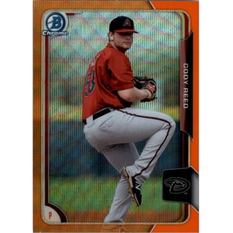 2015 Bowman Chrome Prospects Orange Wave Refractors #BCP233 Cody Reed