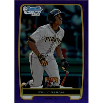 2012 Bowman Chrome Prospects Purple Refractors #BCP168 Willy Garcia