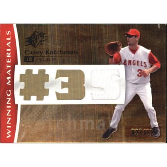 2008 SPx Winning Materials Jersey Number 125 #CK Casey Kotchman