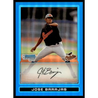 2009 Bowman Chrome Prospects Blue Refractors #BCP88 Jose Barajas