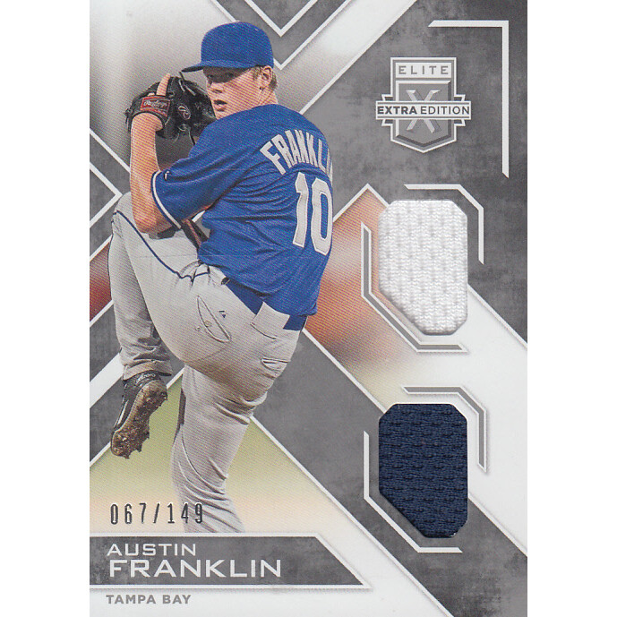 2016 Elite Extra Edition Dual Materials Silver #14 Austin Franklin