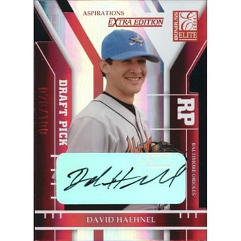 2004 Donruss Elite Extra Edition Signature Aspirations #282 David Haehnel DP/100