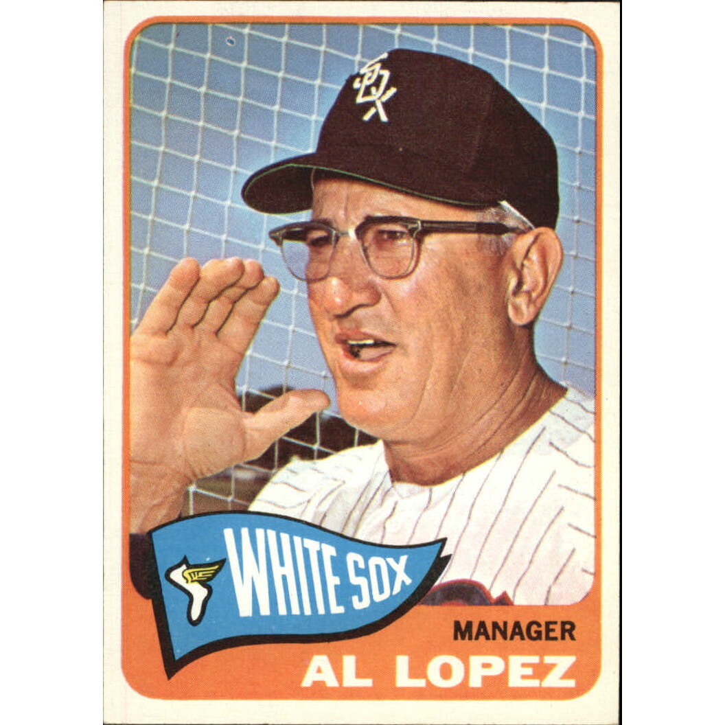 1965 Topps #414 Al Lopez MG. rookie card picture